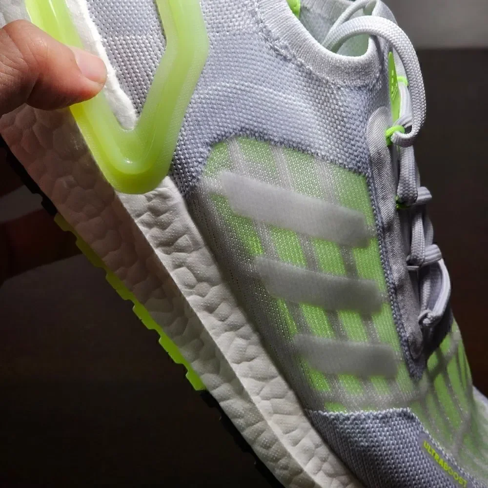 Adidas Ultraboost Summer Ready Running Shoes Grey White Green S.RDY FY3472 7.5